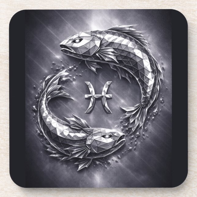 Porta-copo pisces zodiac sign (Frente)