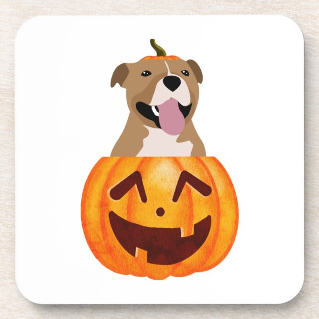 Porta-copo Pitbull Halloween (Frente)