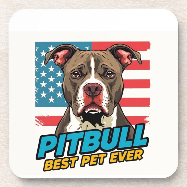 Porta-copo Pitt Bulls Are The Best Pet Ever (Frente)