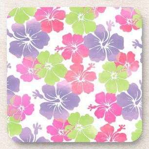 Porta-copo PixDezines hibisco/fundo de diy