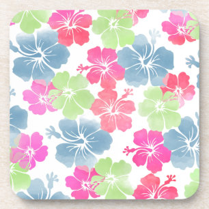 Porta-copo PixDezines hibisco/fundo de diy