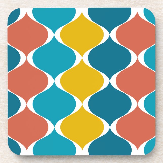 Porta-copo PixDezines mod ogee/cor de fundo diy (Frente)