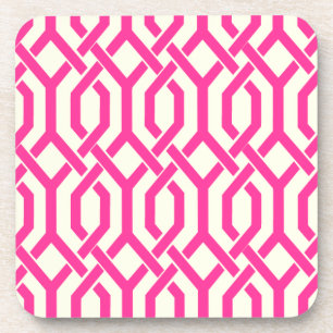 Porta-copo PixDezines Treliça Kew/cor de fundo DIY