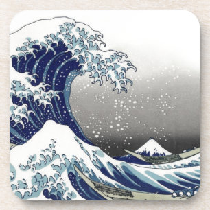Porta-copo PixDezines Vintage, Grande Onda, Hokusai 葛飾北斎の神奈川沖