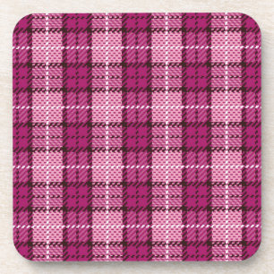 Porta-copo Pixel Plaid_Magenta-Black