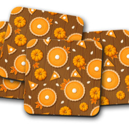 Porta-copo Pizza de Abóbora Laranja | Portas copos de Cortiça