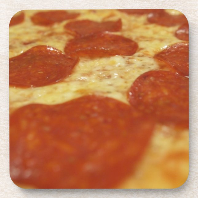 Porta-copo pizza de pepperoni (Frente)