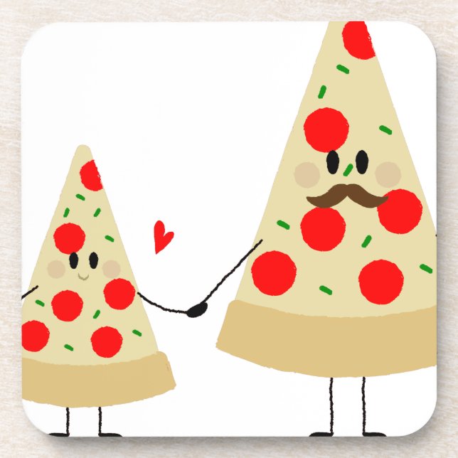 Porta-copo pizza dia de os pais (Frente)