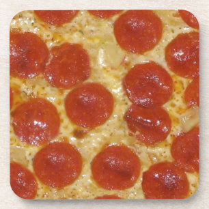 Porta-copo pizza grande de pepperoni