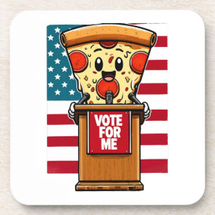 Porta-copo pizza patriótica vote em mim