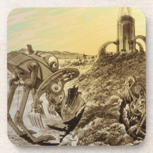 Porta-copo Planeta de Aliens de Ficção Científica Vintage