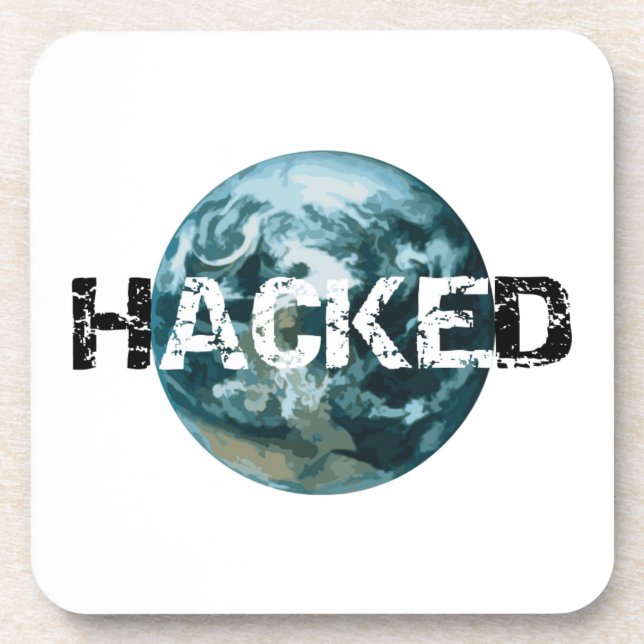 Porta-copo Planeta Hackeado Terra (Frente)