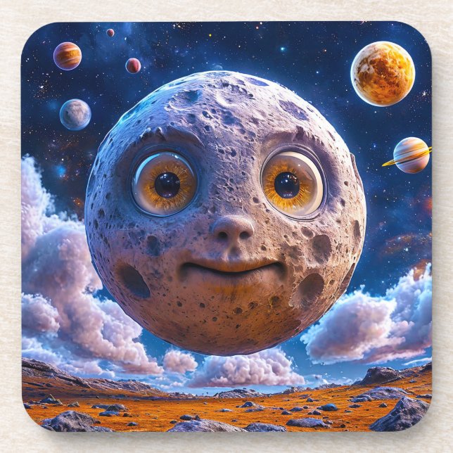 Porta-copo Planetas da galáxia da Lua (Frente)