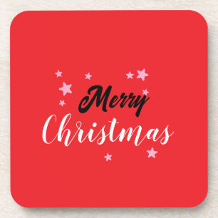 Porta-copo Planície Minimalista Única Clássica de Feliz Natal