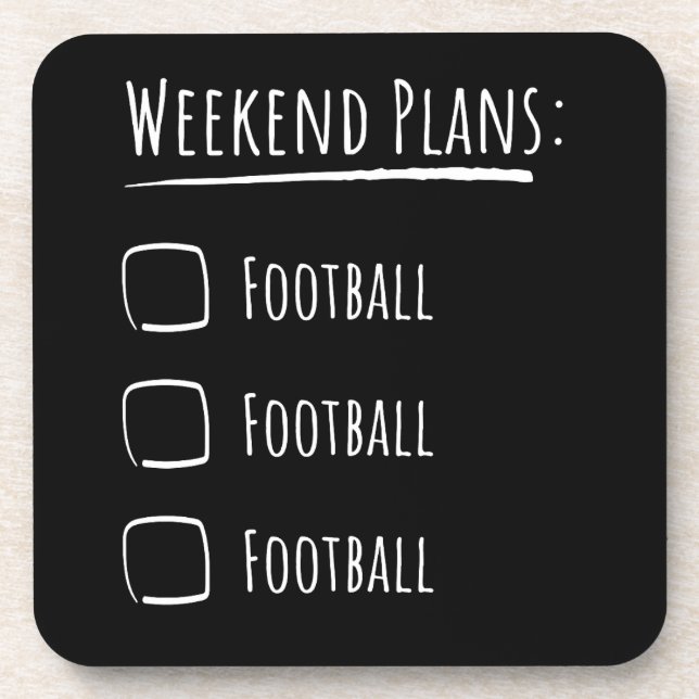 Porta-copo Planos de Fim de Semana Futebol (Frente)
