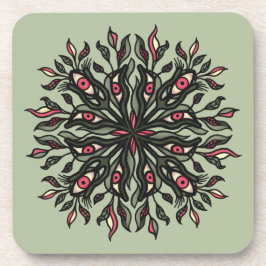 Porta-copo Plantas Trippy e Olhos - Botânica Psicodélica