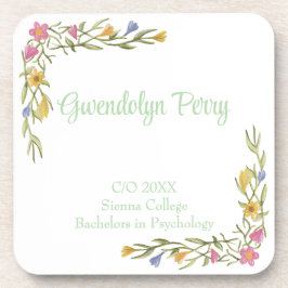 Porta-copo Plástico de Formandos de Boho Floral