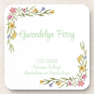 Porta-copo Plástico para Festa de Formatura Boho Floral da Fa