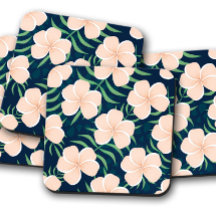 Plumeria Tropical Flower | Plumeria Coaster Set