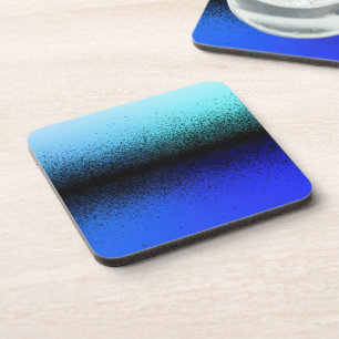 Porta-copo Pó preto sobre azul