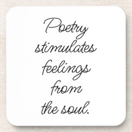 Porta-copo Poesia Estimula Pino de Plástico Rígido