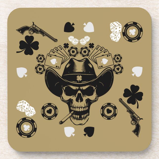 Porta-copo Poker Pareceu Sortudo (Frente)