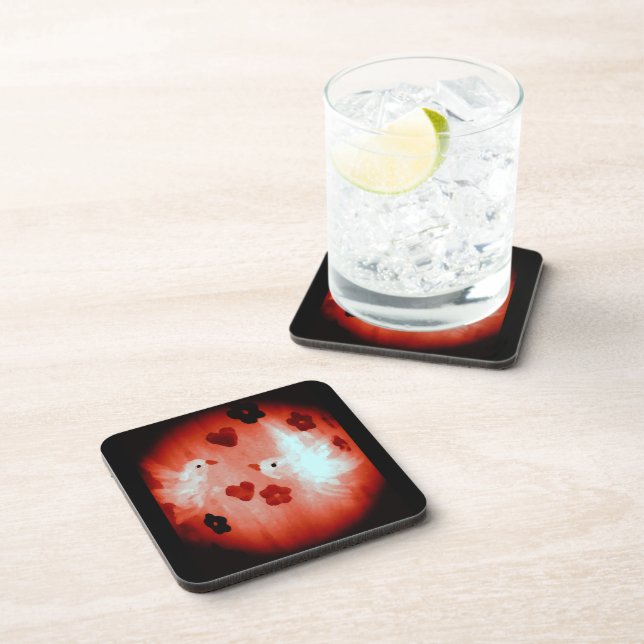 Porta-copo Pombos de Amor (Lado Direito)