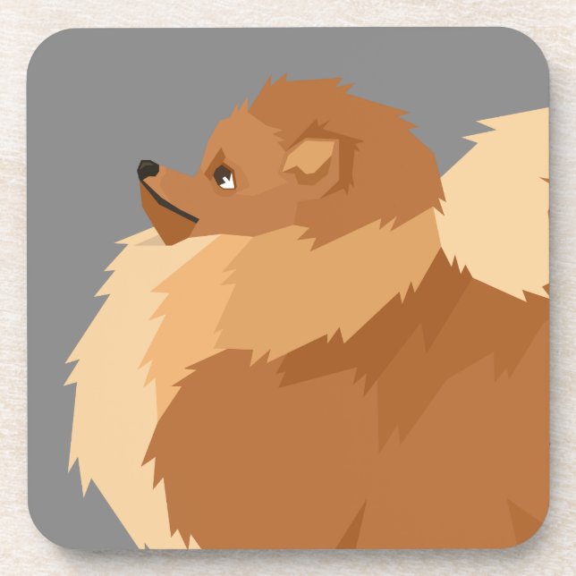 Porta-copo Pomeranian (Frente)