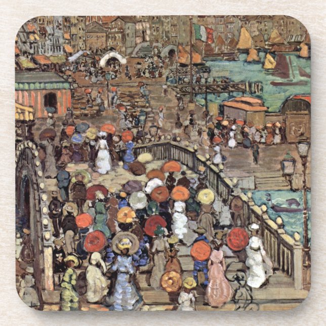 Porta-copo Ponte Della Paglia, Veneza por Maurice Prendergast (Frente)