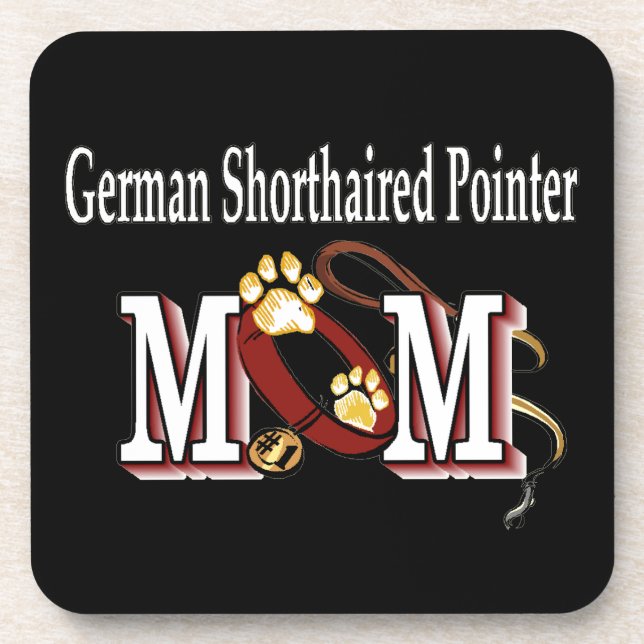 Porta-copo Ponteiro Alemão Curto Presente Mãe (Frente)