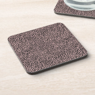 Porta-copo Pontos aleatórios - Rosa esmaecido em preto