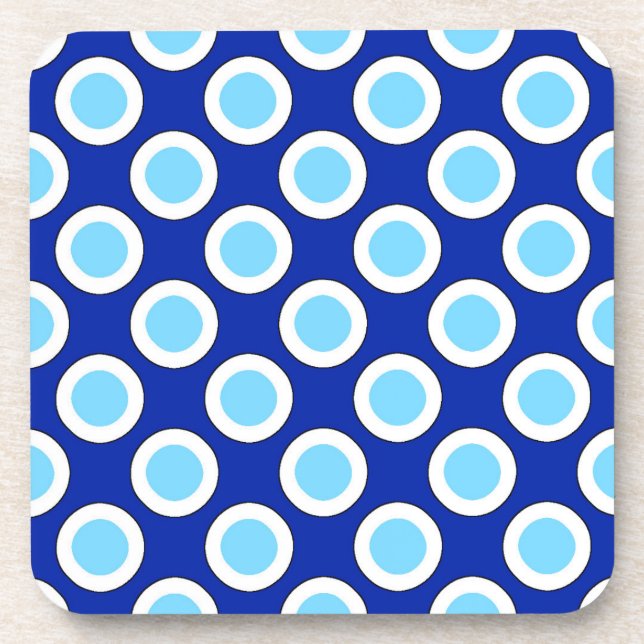 Porta-copo Pontos retrorreflectores em círculo, azul de cobal (Frente)