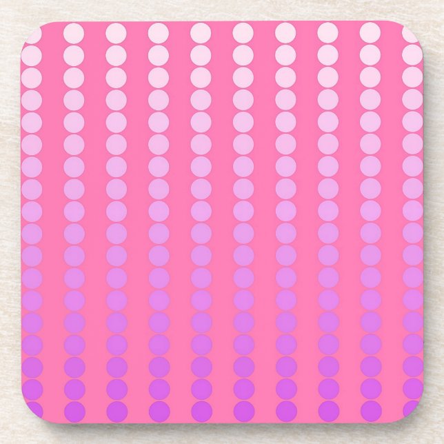Porta-copo Pontos satíricos - rosa e orquídea (Frente)