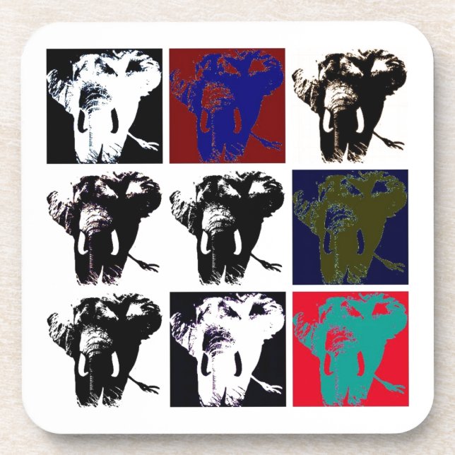 Porta-copo Pop Art Elephants (Frente)
