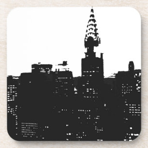 Porta-copo Pop Art New York Silhouette