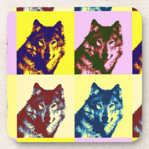 Porta-copo Pop Art Wolf