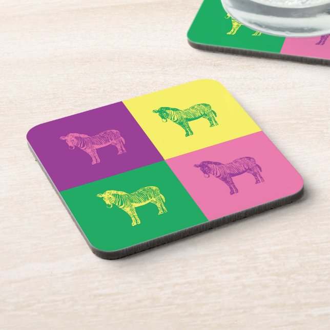 Porta-copo Pop Art Zebra (Left Side)