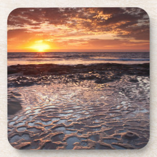 Porta-copo Pôr do sol na praia, Califórnia