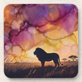 Porta-copo Pôr do sol na Savana