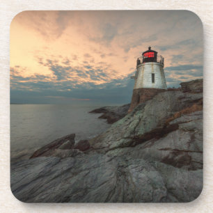 Porta-copo Por do sol no farol do monte do castelo