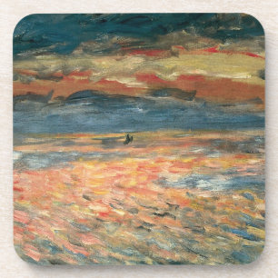 Porta-copo Pôr do sol no mar por Pierre Renoir, Arte Fino Ant