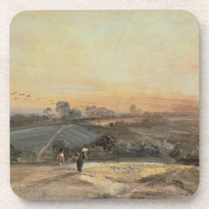 Porta-copo Por do sol outonal de John Constable