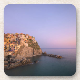 Porta-copo Por do sol sobre a vila de Manarola em Cinque
