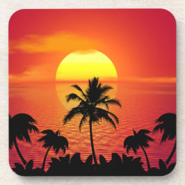 Porta-copo Pôr do sol tropical