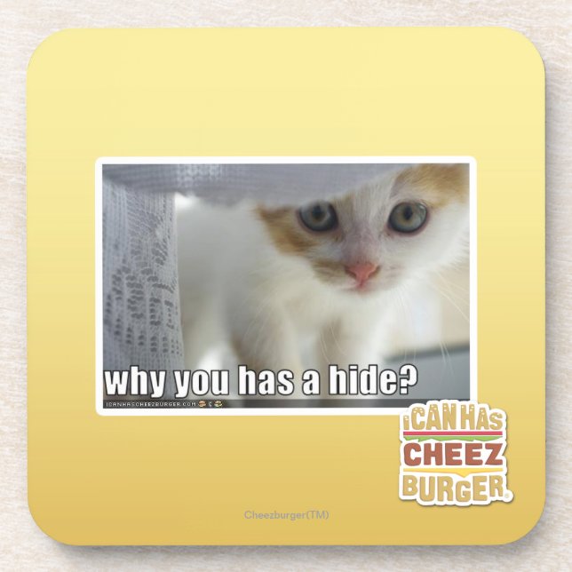 Porta-copo Por que você tem um couro cru? (Frente)