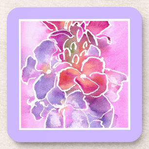 Porta-copo Porta copos, rosa, malva, Wallflowers azuis