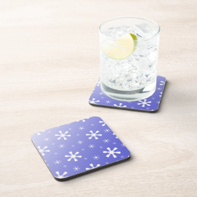 Porta-copo Portas copos Blue Snowflakes (Lado Direito)
