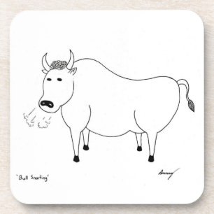 Porta-copo Portas copos de Arte Folk Bull - Conjunto 6
