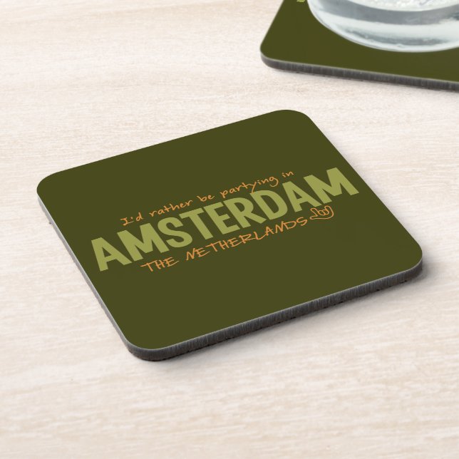 Porta-copo PORTAS COPOS de cores personalizadas AMSTERDAM (Left Side)