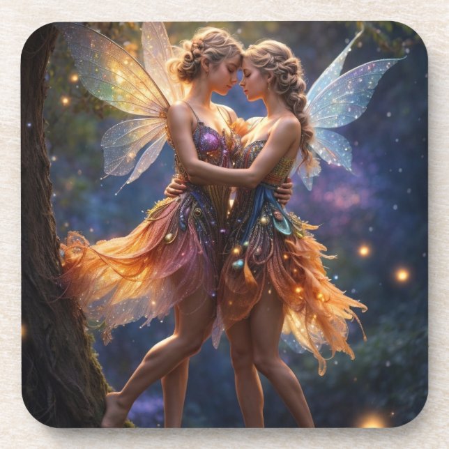 Porta-copo Portas copos de dança de fadas (Frente)